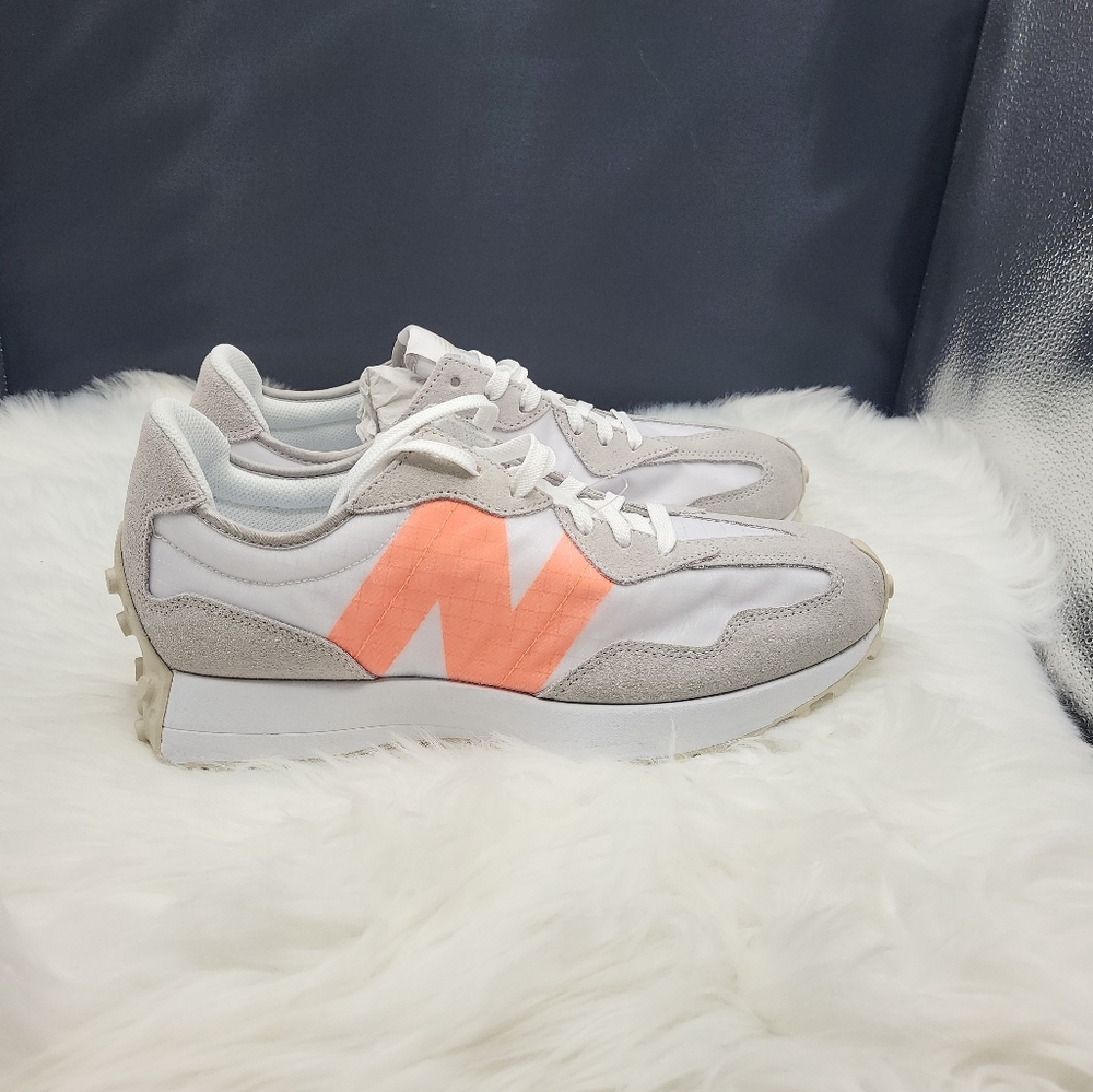 New Balance 327 Rain Cloud / Vibrant Orange